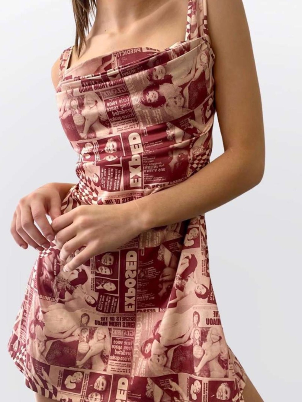 Miaou ginger dress - wanted print